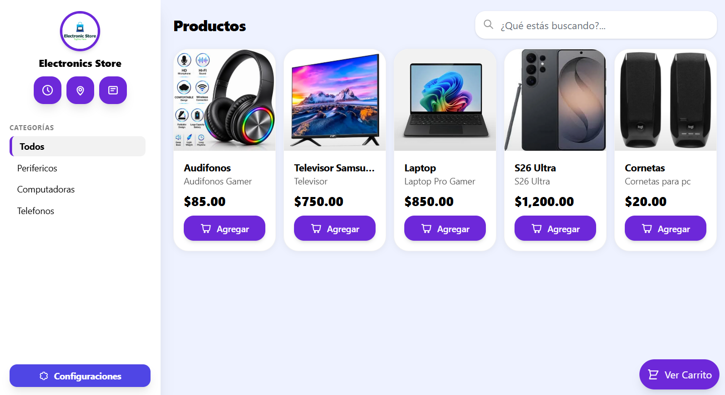 Electronics Store demo