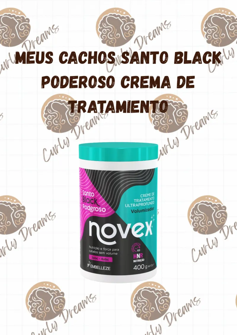 Santo Black Poderoso Mascara de tratamiento